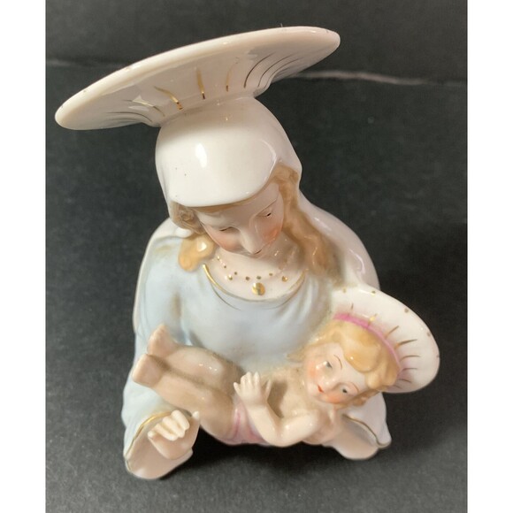 Mother & Child Virgin Mary Baby Jesus Madonna Figurine - Picture 5 of 6